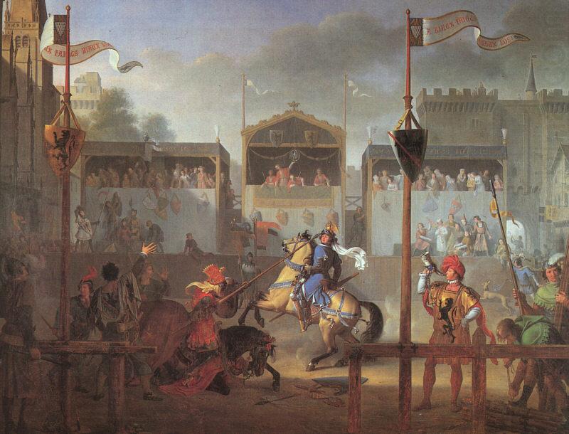 Pierre-Henri Revoil The Tournament china oil painting image
